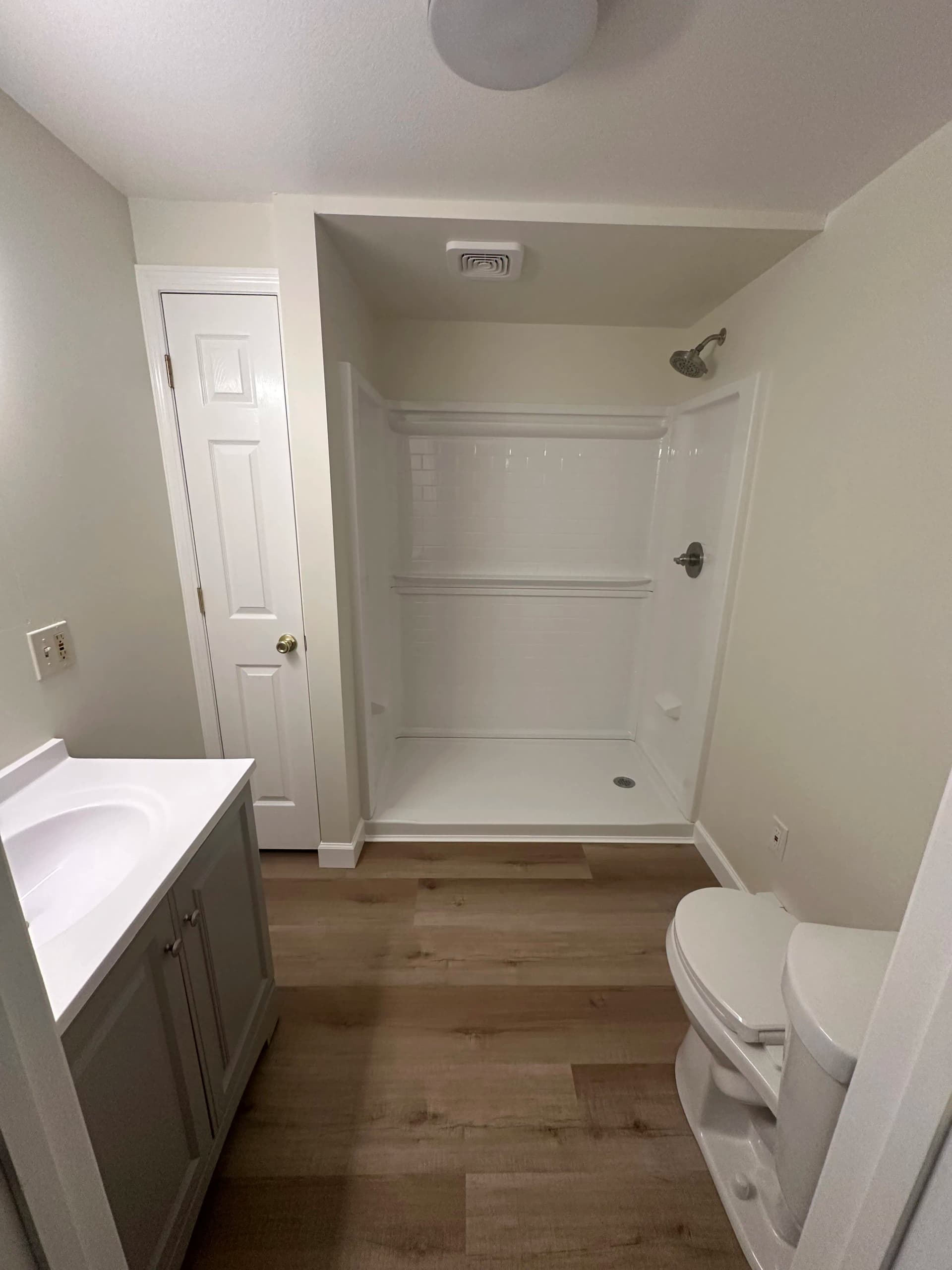 Gallery photos for Tub to Shower Conversion and Full Bathroom Remodel in Brooklyn CT: Image #2