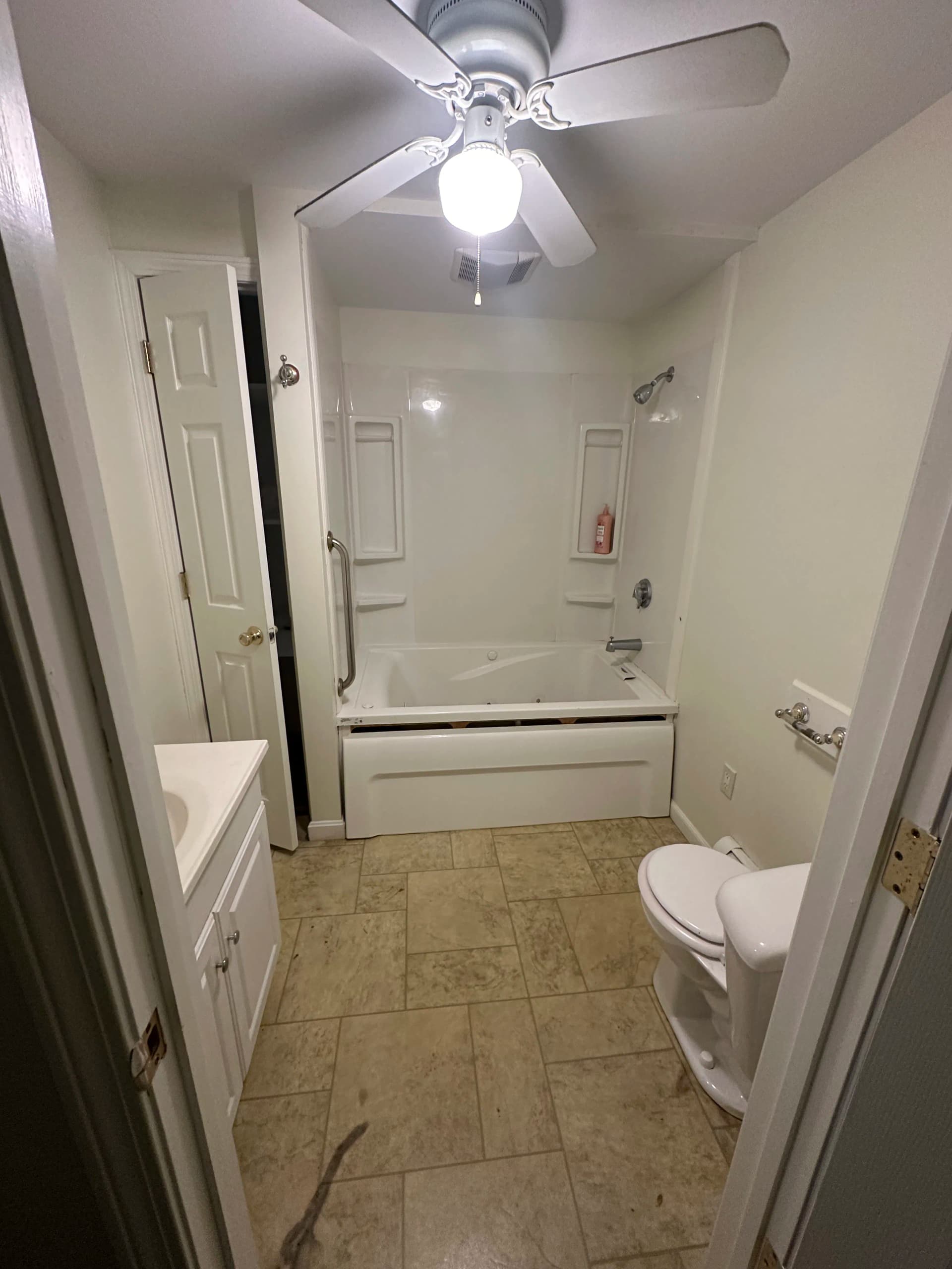 Tub to Shower Conversion and Full Bathroom Remodel in Brooklyn CT image