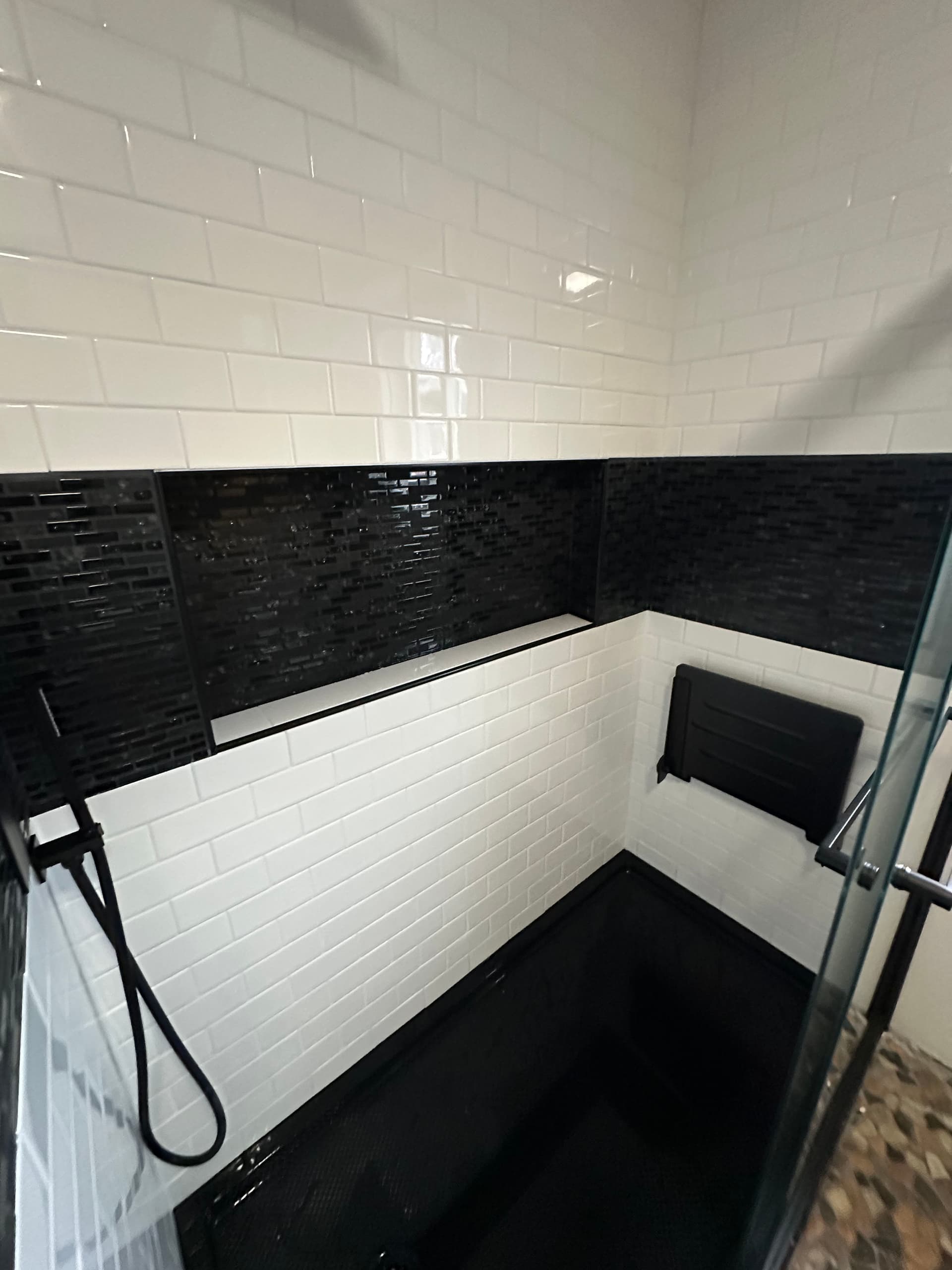 Gallery photos for Basic Shower Unit Gets a Full Custom Walk-In Upgrade: Image #2