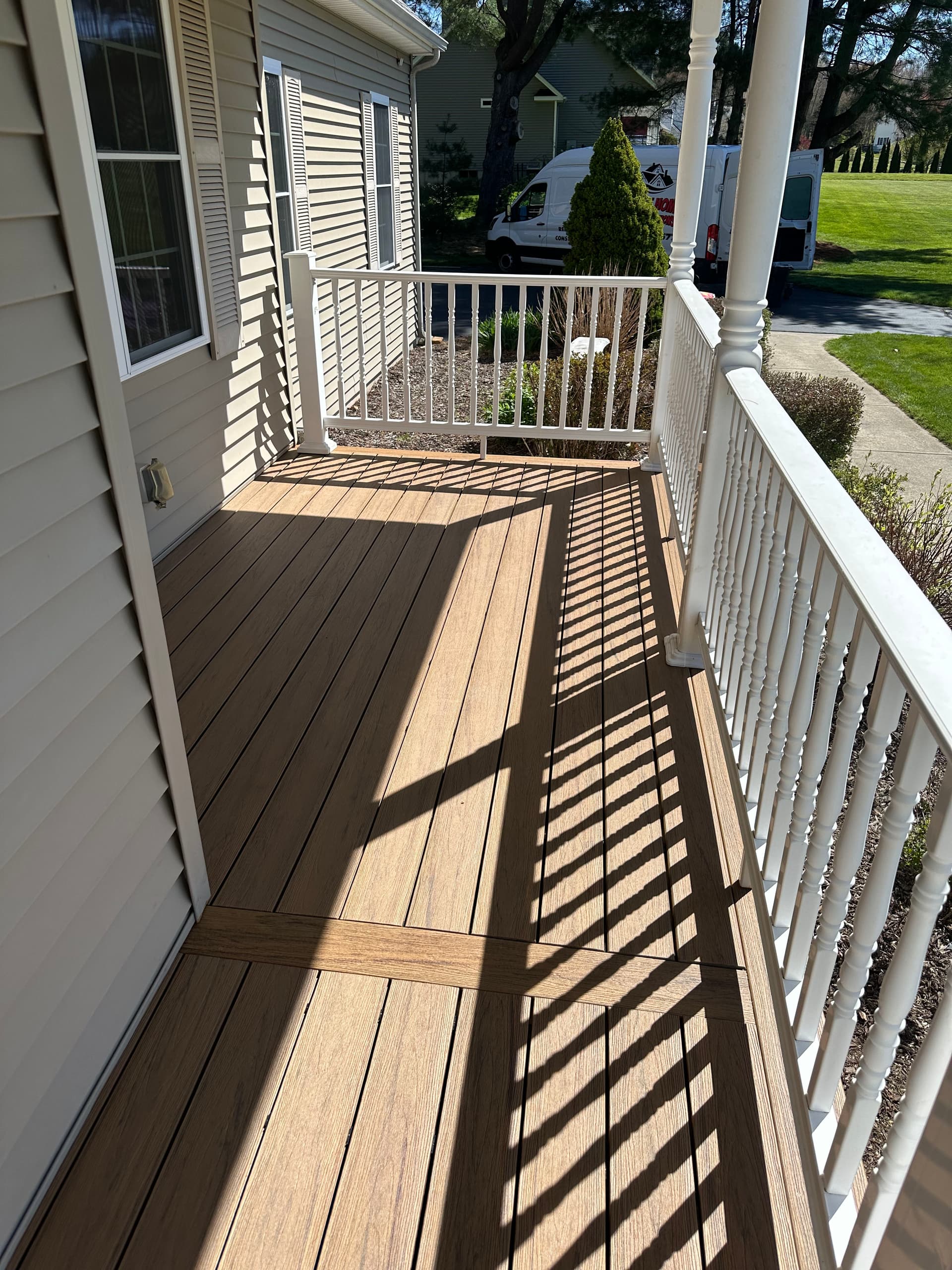 Gallery photos for Griswold Front Porch Rebuild with TimberTech Antique Leather: Image #4