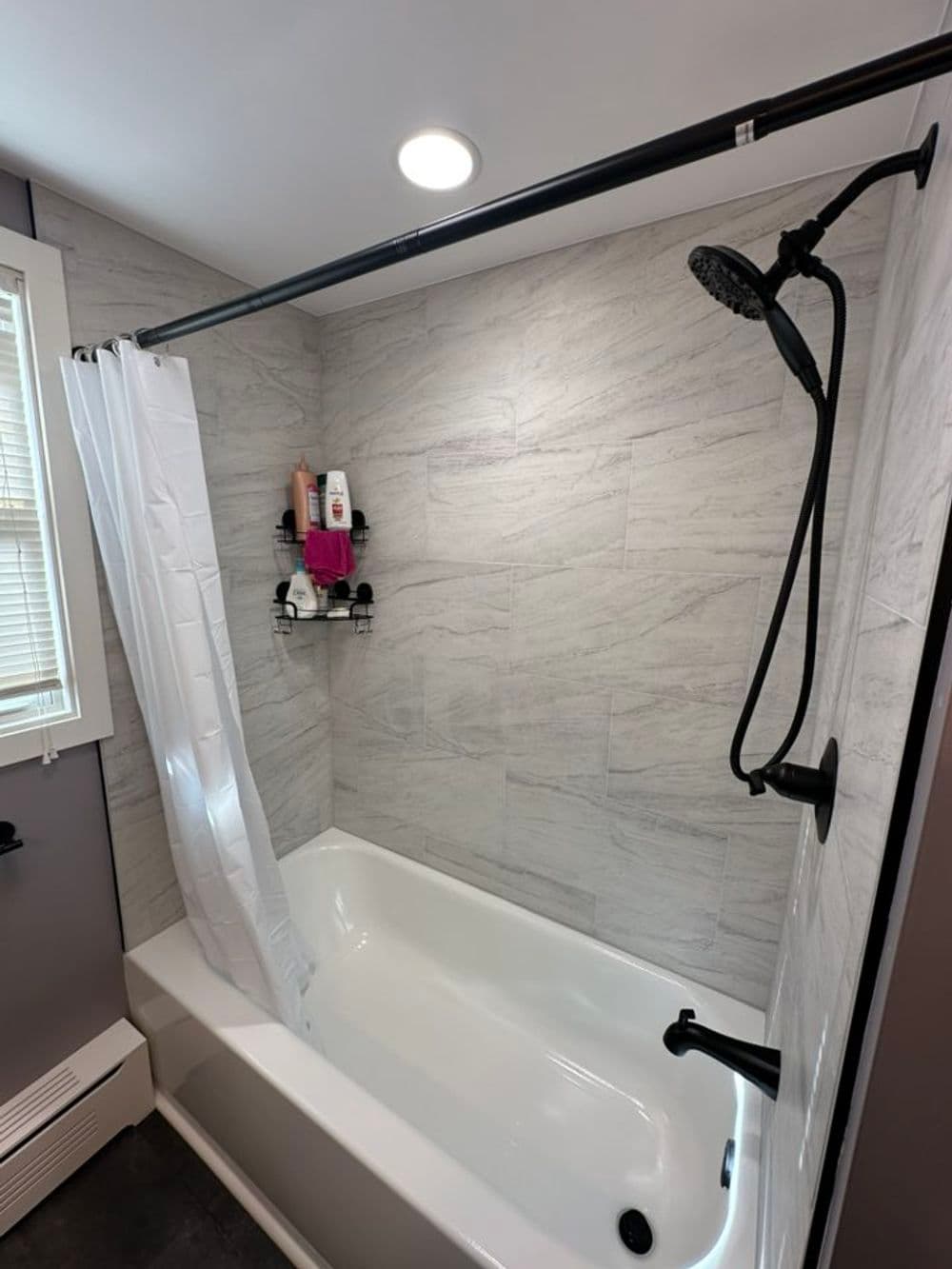 Gallery photos for Bathroom Transformation Featuring Tiled Shower and Luxury Vinyl Floor in Sterling CT: Image #5